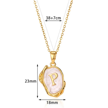 Collier Choker Femme avec Pendentif Lettre Initiale A-Z – Collier à Goutte d'Huile, Cadeau de Noël Élégant