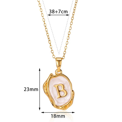 Collier Choker Femme avec Pendentif Lettre Initiale A-Z – Collier à Goutte d'Huile, Cadeau de Noël Élégant