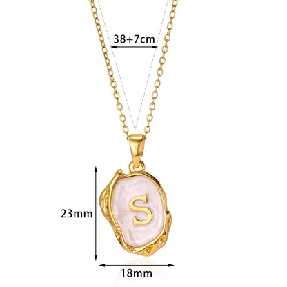 Collier Choker Femme avec Pendentif Lettre Initiale A-Z – Collier à Goutte d'Huile, Cadeau de Noël Élégant