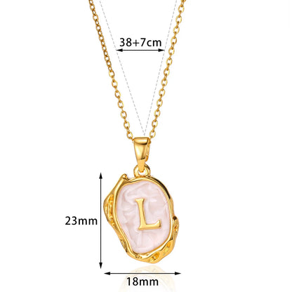 Collier Choker Femme avec Pendentif Lettre Initiale A-Z – Collier à Goutte d'Huile, Cadeau de Noël Élégant